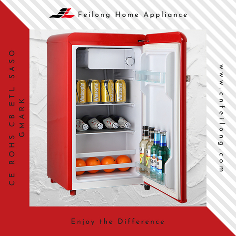 Vermelho barato de dormitório barato mini refrigerador bc-55r